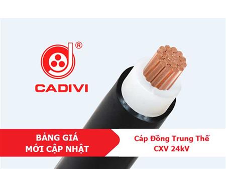 Cáp trung thế 1 lõi 24kV CADIVI CXV