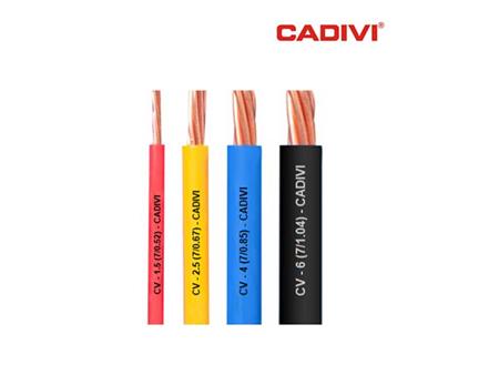 Dây cáp điện ruột đồng bọc nhựa PVC - Cadivi