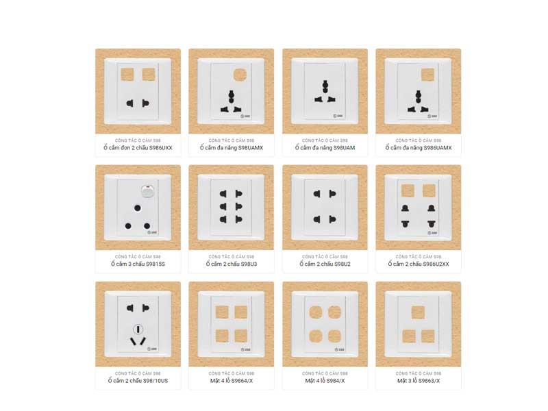 Công tắc ổ cắm Sino S98 Series