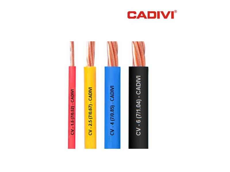 Dây cáp điện ruột đồng bọc nhựa PVC - Cadivi