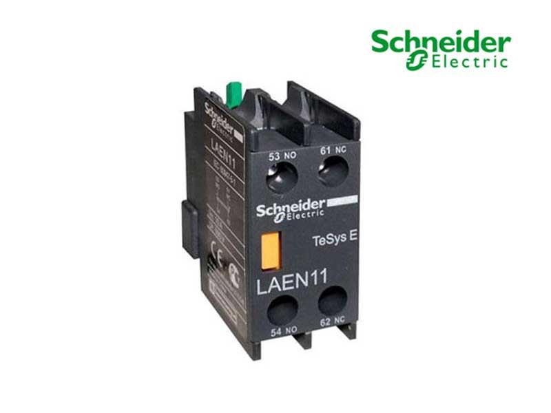 Khối tiếp điểm phụ LAEN11 Schneider - 1NC + 1NO dùng cho khởi động từ LC1E